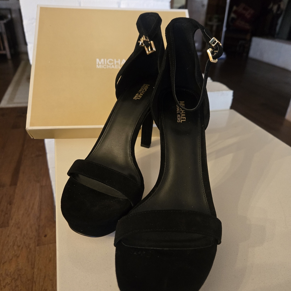 Michael Kors Black Suede Women's Platform Size 9